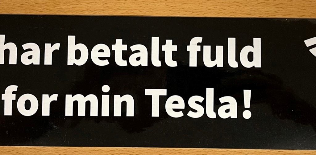 Jeg har betalt fuld pris for min Tesla!
